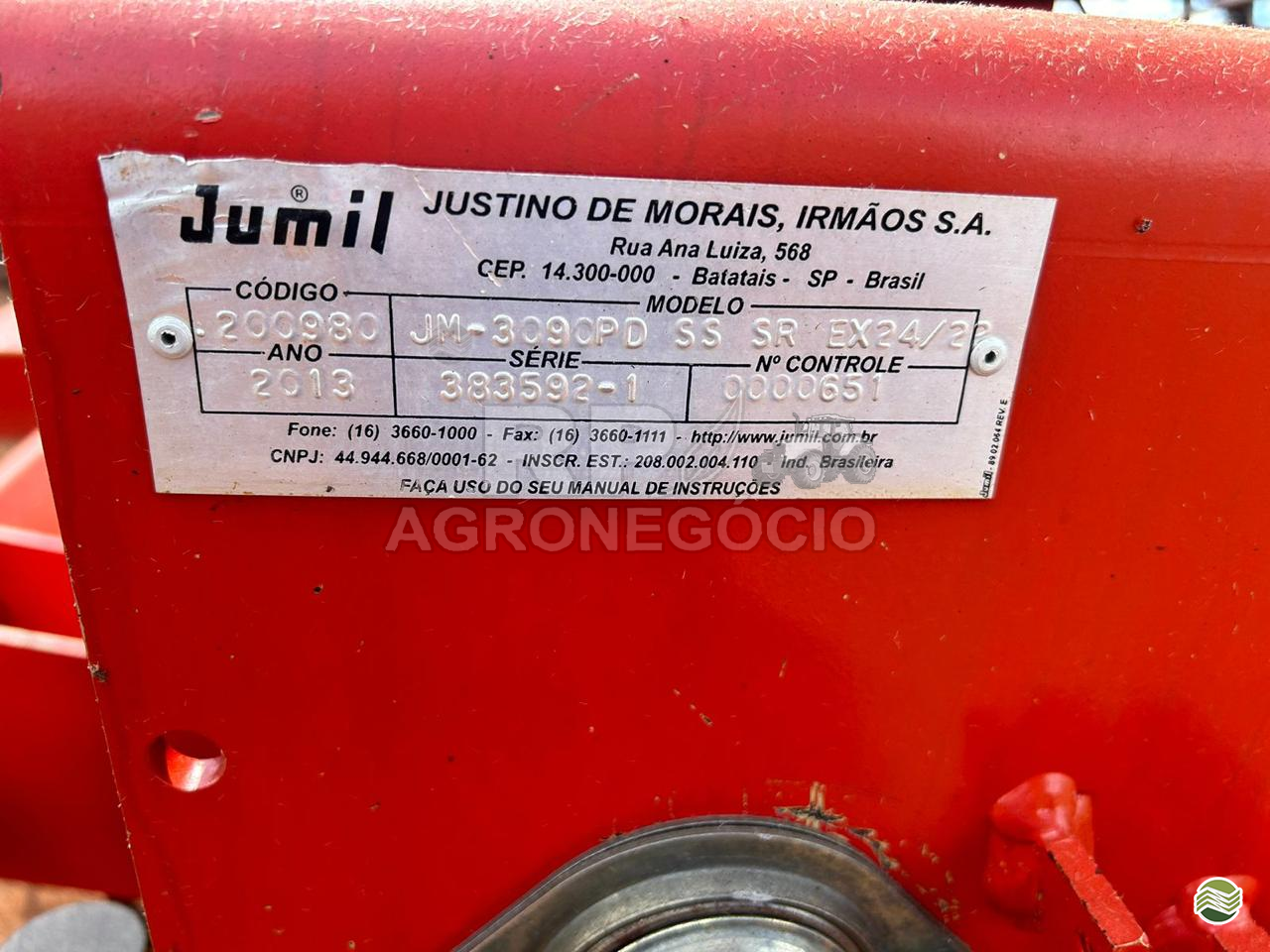 PLANTADEIRA JUMIL JM 3090 RP Agronegócio MONTIVIDIU GOIAS GO
